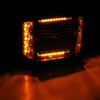 Go Rhino 750700322FCS - Xplor Blackout Combo Series Cube Sideline LED Flood Lights w/Amber 4x3 - Blk (Pair)