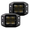 Go Rhino 750400321FCF - Xplor Blackout Series Cube LED Flood Light Kit (Flush Mount) 3x3 - Blk (Pair)