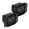 Go Rhino 750400321FCF - Xplor Blackout Series Cube LED Flood Light Kit (Flush Mount) 3x3 - Blk (Pair)