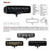 Go Rhino 750300621SBS - Xplor Blackout Series Sixline LED Spot Light Kit (Surface/Threaded Stud Mount) - Blk (Pair)