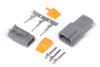 Haltech HT-031013 - Matching Set of Deutsch DTM-3 Connectors 7.5 Amp Plug & Pins