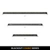 Go Rhino 751653212CSS - Xplor Blackout Combo Series Sgl Row LED Light Bar w/Amber (Side/Track Mount) 31.5in. - Blk