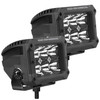 Go Rhino 753003023SBS - Xplor Bright Series Rectangle LED Spot Light Kit (Surface/Thread Stud Mnt) 4x3 - Blk (Pair)