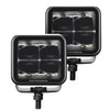 Go Rhino 750400321SCS - Xplor Blackout Series Cube LED Spot Light Kit (Surface/Threaded Stud Mnt) 3x3 - Blk (Pair)
