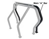 Go Rhino 98001B - RHINO Bed Bar - Front Main A bar - Black