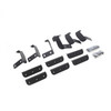Go Rhino D64436TK - 2022 Toyota Tundra Crew Max Brackets for Dominator Extreme SideSteps - Tex. Black