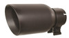 Go Rhino GRT21248FB - Exhaust Tip - Textured black - ID 2 1/2in x L 8in x OD 4in