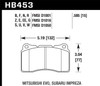 Hawk HB453N.585 - 03-06 Evo / 04-09 STi / 09-10 Genesis Coupe (Track Only) / 2010 Camaro SS / 08-09 Pontiac G8 GX