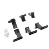 Go Rhino FSD4429TK - 16-23 Toyota Tacoma DC 4dr Brackets for Dominator Xtreme Frame Slider - Tex. Blk
