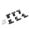 Go Rhino FSD4506TK - 18-24 Jeep Wrangler JLU 4dr Brackets for Dominator Xtreme Frame Slider - Tex. Blk