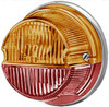 Hella 001259261 - 1259 Amber/Red Turn/Tail Lamp with Chrome Base