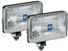 Hella 005860601 - 450 H3 12V SAE/ECE Fog Lamp Kit Clear - Rectangle (Includes 2 Lamps)