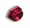 Holley 26-76 - Fuel Bowl Inlet Plug - 7/8-20 in - Hex Head - Aluminum - Red Anodized - Each
