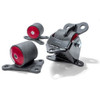 Innovative Mounts 10050-60A - 96-00 Civic 97-00 El Replacement Engine Mount Kit B/D-Series Manual /Auto/Hydraulic Up to 250HP 60A Red