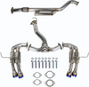 Invidia HS22WRXGM4ST - 2022+ Subaru WRX Gemini Single Layer Quad Titanium Tip Cat-Back Exhaust