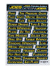 Joes Racing Products 17500 - Toolbox Labels - Kit
