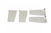 Kentrol 30420 - Jeep CJ/YJ Door Hinge Set 4 Pieces 76-93 CJ and Wrangler YJ Polished Silver