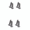 Kentrol 30020 - Jeep JK Door Hinge Overlays 4 Pieces 2 Door 07-18 Wrangler JK Polished Silver