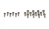 Kentrol 30469 - Jeep YJ Hardtop Door Hinge Set 4 Pieces 94-95 Wrangler YJ Polished Silver