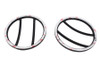 Kentrol 50009 - Jeep JK Front Marker Covers Pair 07-18 Wrangler JK Powdercoat Black