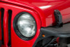 Kentrol 50543 - Jeep TJ Headlight Bezels Pair 97-06 Wrangler TJ Powdercoat Black
