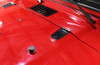 Kentrol 50476 - Jeep TJ Hood Hinge Pair 97-06 Wrangler TJ Powdercoat Black