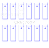 King Engine Bearings CR6676XPSTDX - King Nissan VG30DE/VG30DETT/VG30E/VG30T Performance Rod Bearing Set - Size STDX