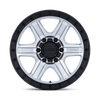 KMC KM551DB18906818 - Km551 Outrun 18X9 Machined With Gloss Black Lip