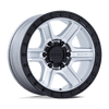 KMC KM551DB18905018 - Km551 Outrun 18X9 Machined With Gloss Black Lip