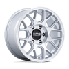 KMC KM730SD17857725 - Km730 Hatchet 17X8.5 Gloss Silver W/ Machined Face