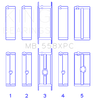 King Engine Bearings MB 558XPC 010 - Main Bearing Set - Coated SBM 273-360
