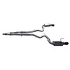 Kooks 11534110 - 3" x 2-1/2" SS Connection-Back Exhaust w/Black Tips. 2015-2023 Mustang EcoBoost