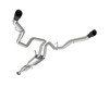 Kooks 13604220 - Dual Rear Exit Cat-Back w/Black Tips. 2015-2020 F150 2.7L/3.5L/5.0L