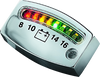 Kuryakyn 4219 - LED Battery Gauge Universal Chrome