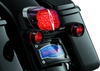 Kuryakyn 5482 - Deep Dish Bezels Red Lens Gloss Black
