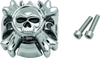 Kuryakyn 6281 - Replacement Zombie Grip Emblems Without Throttle Boss Chrome
