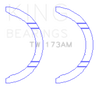 King Engine Bearings TW173AM - King 4G63/4G64 7 Bolt EVO V-IX Thrust Washer Set