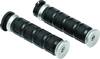 Kuryakyn 6672 - Dillinger Grips Dual Cable Silver
