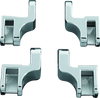 Kuryakyn 7528 - Driver Floorboard Relocation Brackets For FLST Models Chrome
