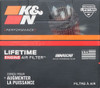 K&N RC-2340 - Universal Chrome Filter 2.125 in Flange ID / 3in Base OD / 2in Top OD / 2.75in Height