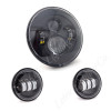 Letric Lighting LLC-ILHK-7B - 7in Led Hdlght W/Pass Lmps Blk