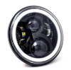 Letric Lighting LLC-ILHC-7DB - 7in Led Black Full-Halo Indian