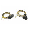 Letric Lighting LLC-MMM-B - Black Mini Mirror Mounted Front LED Turn Signals - Black