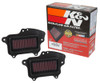 K&N SU-1409 - 16-17 Suzuki Boulevard M90 1462CC Replacement Drop In Air Filter (Set of 2)