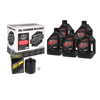 Maxima 90-129015PB - V-Twin Quick Change Kit Synthetic w/Black Filter Milwaukee-Eight