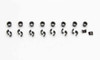 Manley 13098-16 - 7 Degree 8620 Steel Valve Locks (.3133in to .3136in) Machined Bead Set