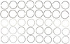 Mahle 40451 - Rings Buick 301/350 Eng 77-79 Checker 327/350 Eng 69-79 Chevy 302/327/350 Chrome Ring Set