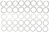 Mahle 40076CP.040 - Rings Checker 283/307 Engs 65-70 Chevy 283/307 Engs 57-73 Chevy Marine Moly Ring Set
