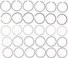 Mahle 40664CP - Rings Ford 240 Eng 65-72 Ford Ind Ford Trk 240300 Engs 65-94 Moly Ring Set