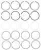 Mahle 41622CP - Rings Nissan 2389cc KA24E/KA24D Engs 89-93 Chrome Ring Set